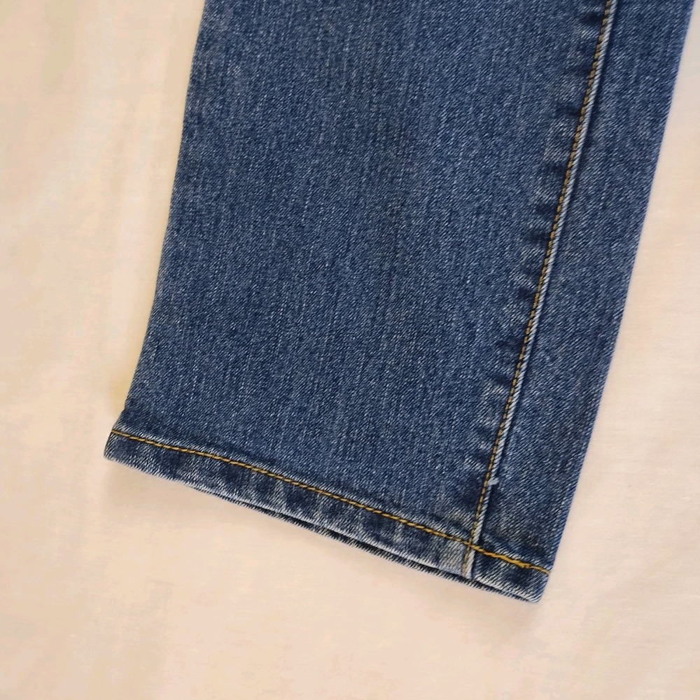 Daisy Fuentes Women's Size 10 Denim 5 Pocket Stretch Blue Jeans Straight Leg - Picture 12 of 12